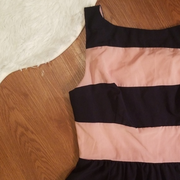 Rockabilly Pinup 7/8 B Darlin Striped Dress Casual - Picture 4 of 8